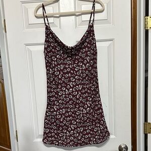 NWOT Wishlist Apparel leopard print cowlneck dress